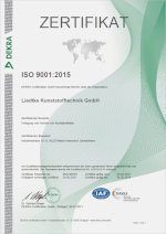 ISO 9001 Zertifikat